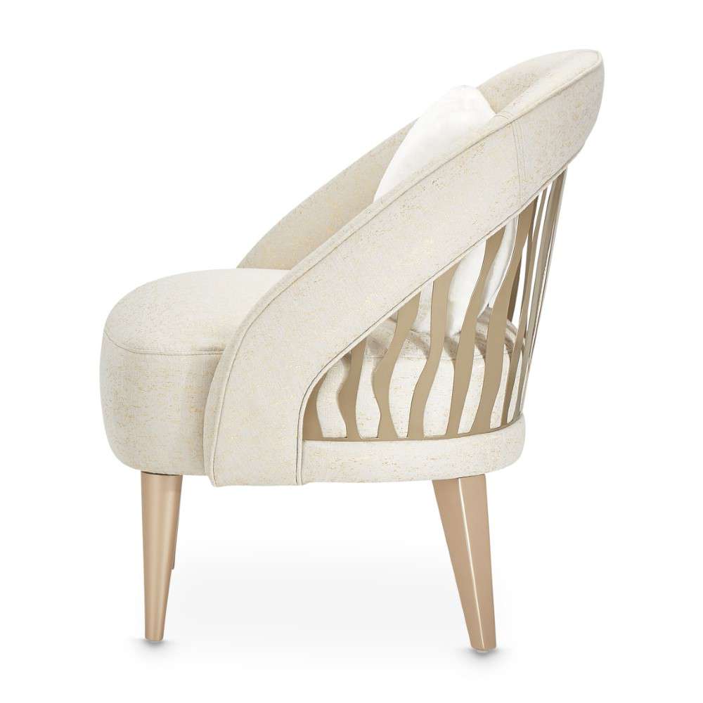 AICO by Michael Amini - La Rachelle Flame Chair - Gold Rush/Champagne - 9034834-GDRSH-136 veiw 3