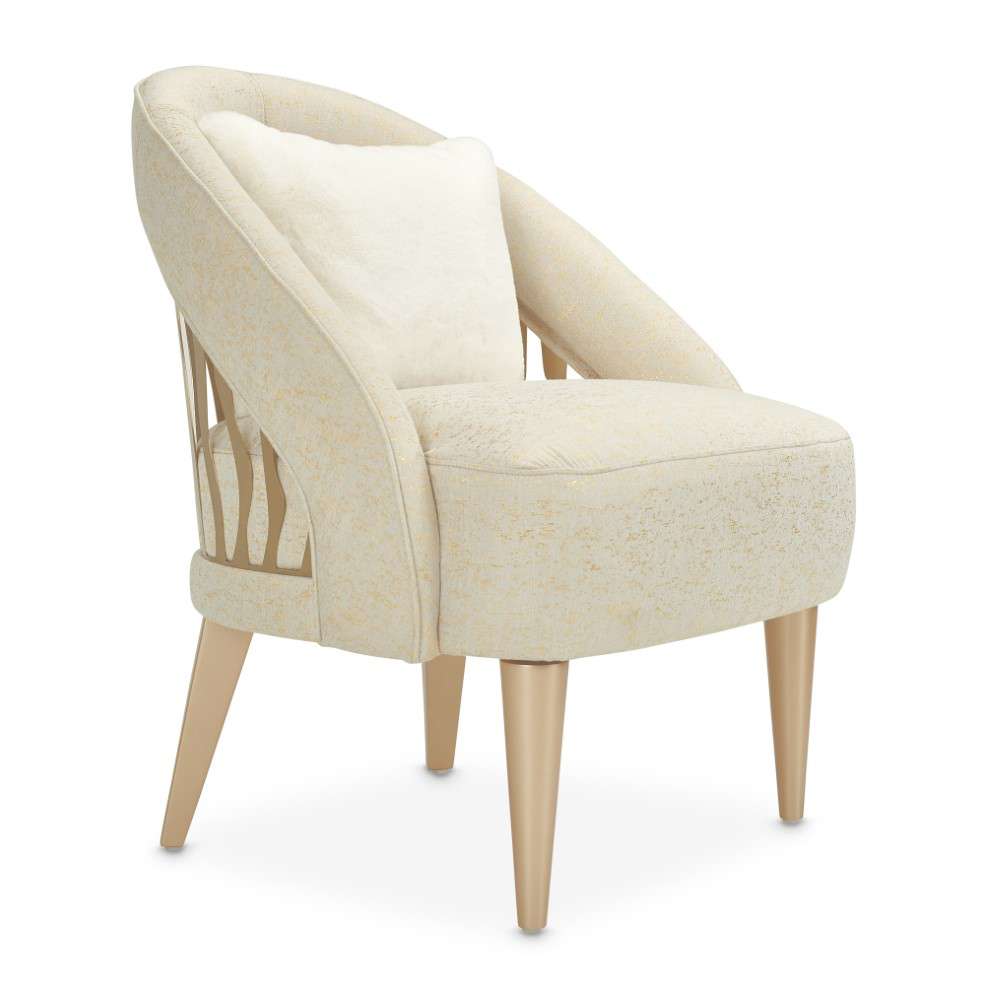 AICO by Michael Amini - La Rachelle Flame Chair - Gold Rush/Champagne - 9034834-GDRSH-136 veiw 4
