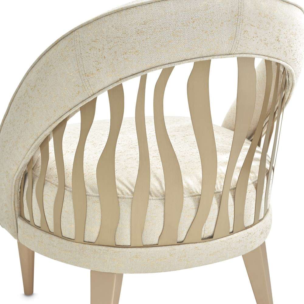 AICO by Michael Amini - La Rachelle Flame Chair - Gold Rush/Champagne - 9034834-GDRSH-136 veiw 9