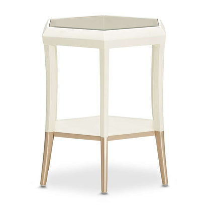 AICO by Michael Amini - La Rachelle Hexagon Accent Table - Champagne - 9034222-136 veiw 3