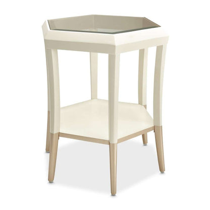 AICO by Michael Amini - La Rachelle Hexagon Accent Table - Champagne - 9034222-136 veiw 4