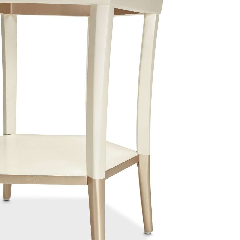 AICO by Michael Amini - La Rachelle Hexagon Accent Table - Champagne - 9034222-136 veiw 6