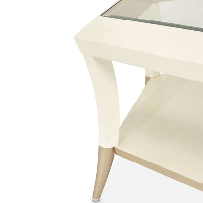 AICO by Michael Amini - La Rachelle Hexagon Cocktail Table - Champagne - 9034201-136 veiw 5