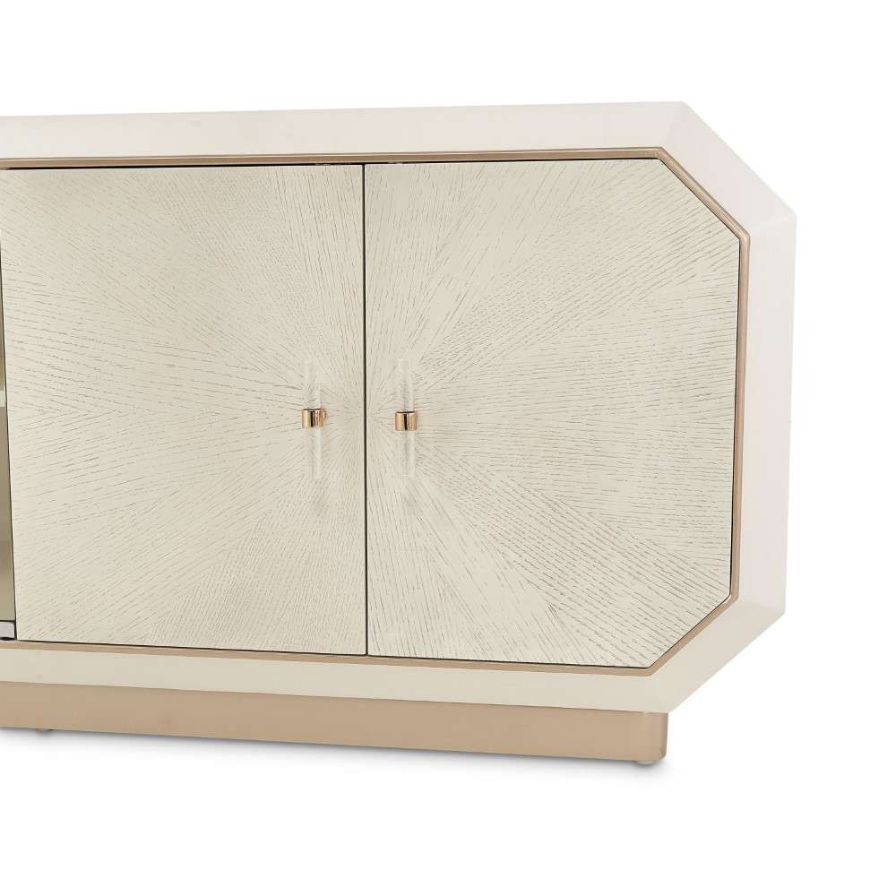 AICO by Michael Amini - La Rachelle Media Cabinet - Champagne - 9034081-136 veiw 7