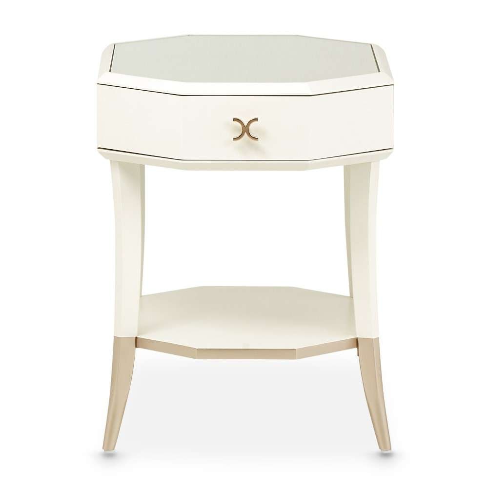AICO by Michael Amini - La Rachelle Octagonal End Table - Champagne - 9034202-136 veiw 2