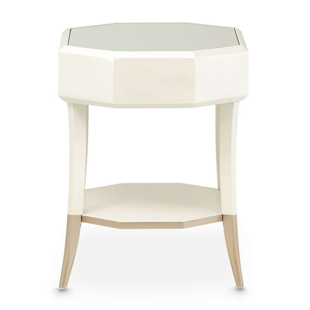AICO by Michael Amini - La Rachelle Octagonal End Table - Champagne - 9034202-136 veiw 5