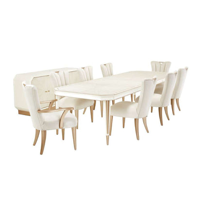 AICO by Michael Amini - La Rachelle Rectangular Dining Table - Champagne - 9034000-136 veiw 6
