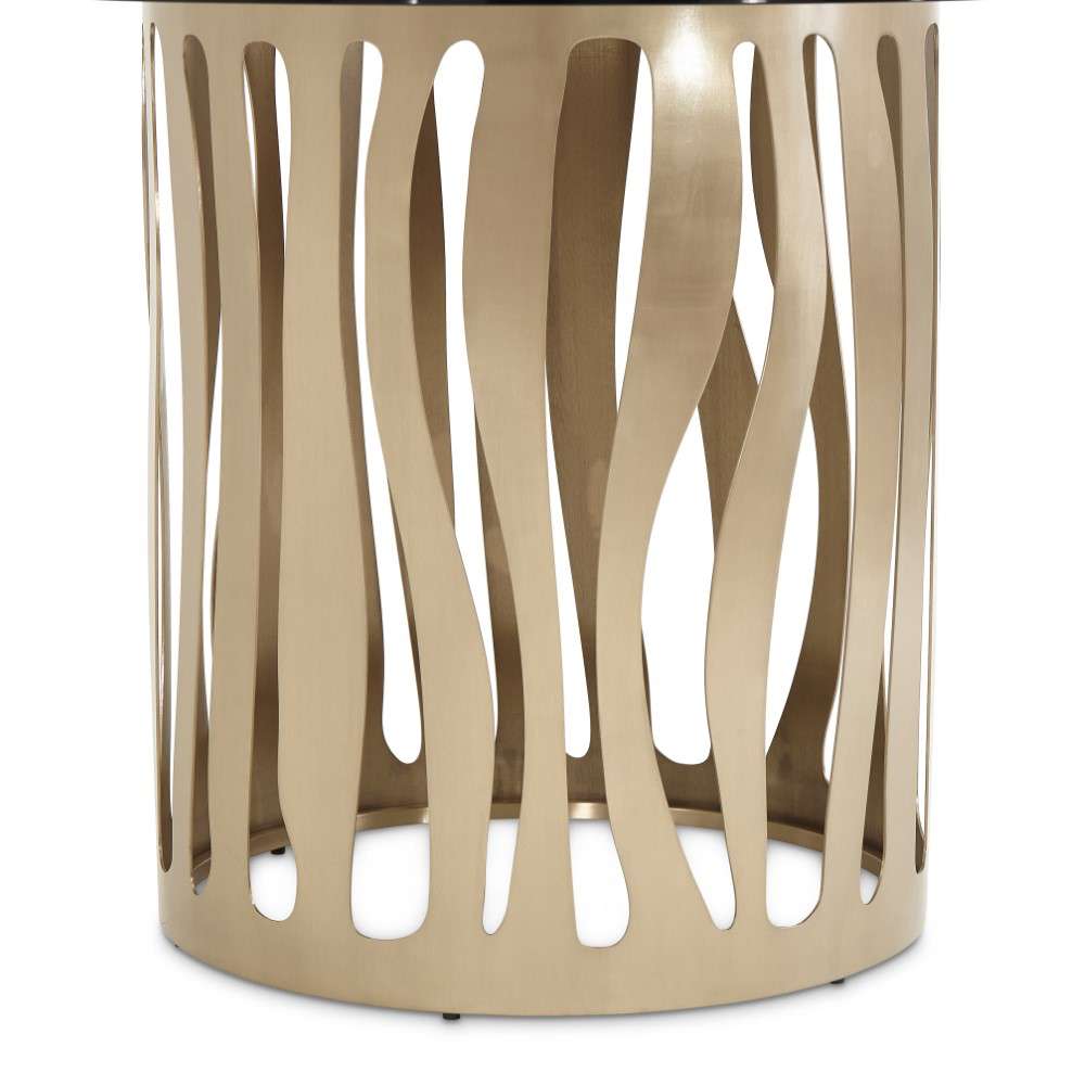 AICO by Michael Amini - La Rachelle Round Dining Table - Chardonnay - 9034001RND-136 veiw 4
