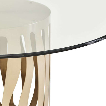 AICO by Michael Amini - La Rachelle Round Dining Table - Chardonnay - 9034001RND-136 veiw 6
