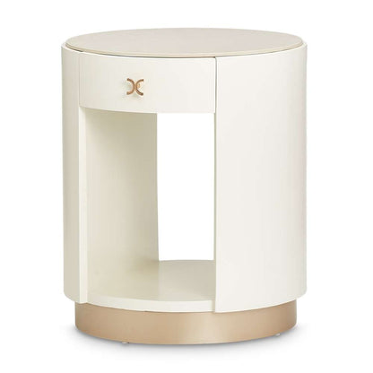 AICO by Michael Amini - La Rachelle Round End Table - Champagne - 9034224-136 veiw 1