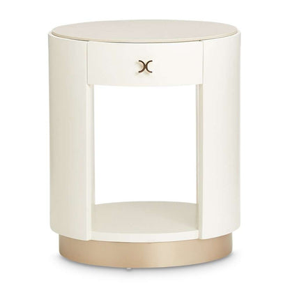 AICO by Michael Amini - La Rachelle Round End Table - Champagne - 9034224-136 veiw 2