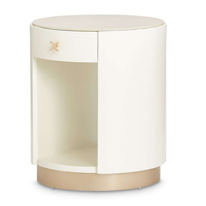 AICO by Michael Amini - La Rachelle Round End Table - Champagne - 9034224-136 veiw 3