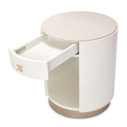 AICO by Michael Amini - La Rachelle Round End Table - Champagne - 9034224-136 veiw 9