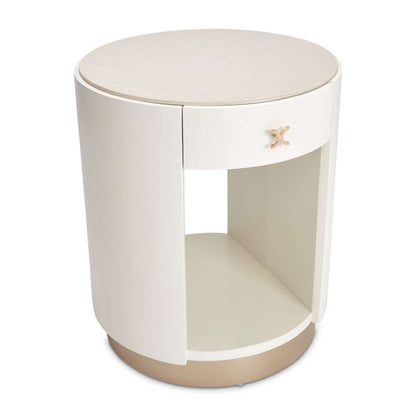 AICO by Michael Amini - La Rachelle Round End Table - Champagne - 9034224-136 veiw 10