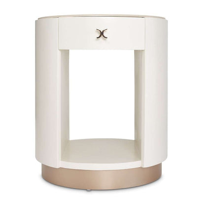 AICO by Michael Amini - La Rachelle Round End Table - Champagne - 9034224-136 veiw 11