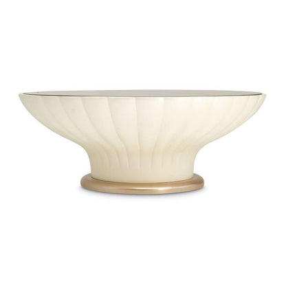 AICO by Michael Amini - La Rachelle Scalloped Round Cocktail Table - Champagne - 9034204-136 veiw 3