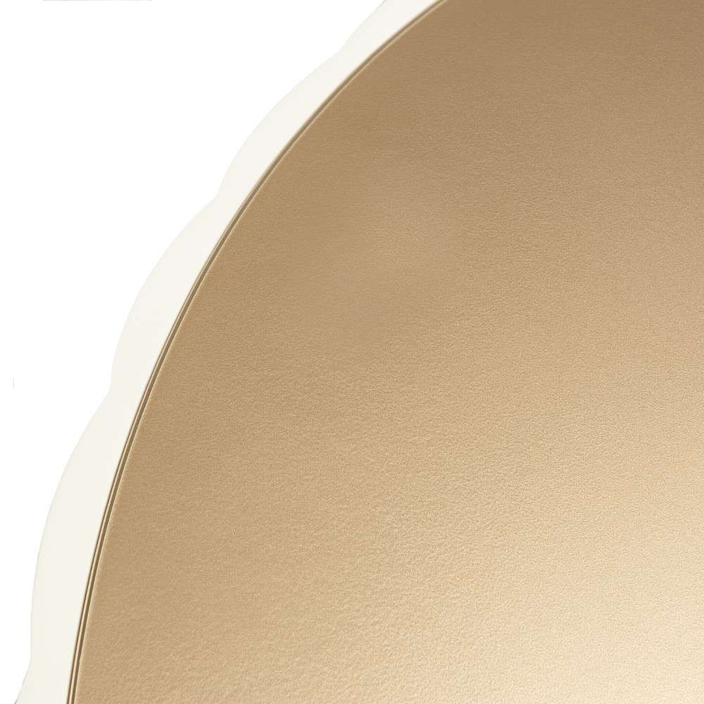 AICO by Michael Amini - La Rachelle Scalloped Round Cocktail Table - Champagne - 9034204-136 veiw 4