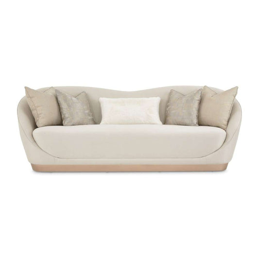 AICO by Michael Amini - La Rachelle Sofa - Icicle/Champagne - 9034815-ICICL-136 veiw 2