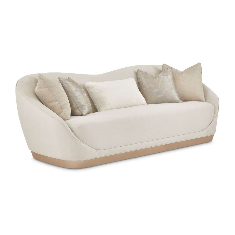 AICO by Michael Amini - La Rachelle Sofa - Icicle/Champagne - 9034815-ICICL-136 veiw 3