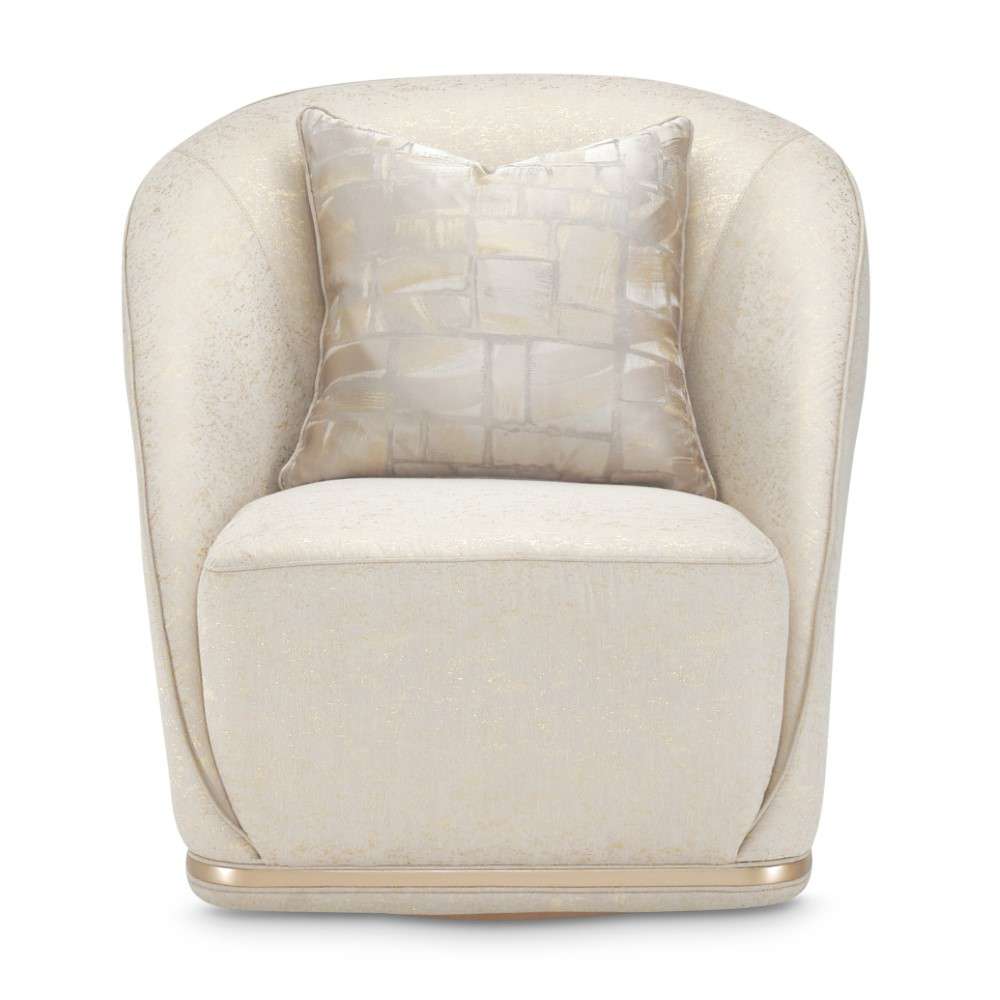 AICO by Michael Amini - La Rachelle Swivel Chair - Gold Rush/Champagne - 9034839-GDRSH-136 veiw 2