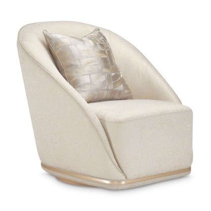 AICO by Michael Amini - La Rachelle Swivel Chair - Gold Rush/Champagne - 9034839-GDRSH-136 veiw 3