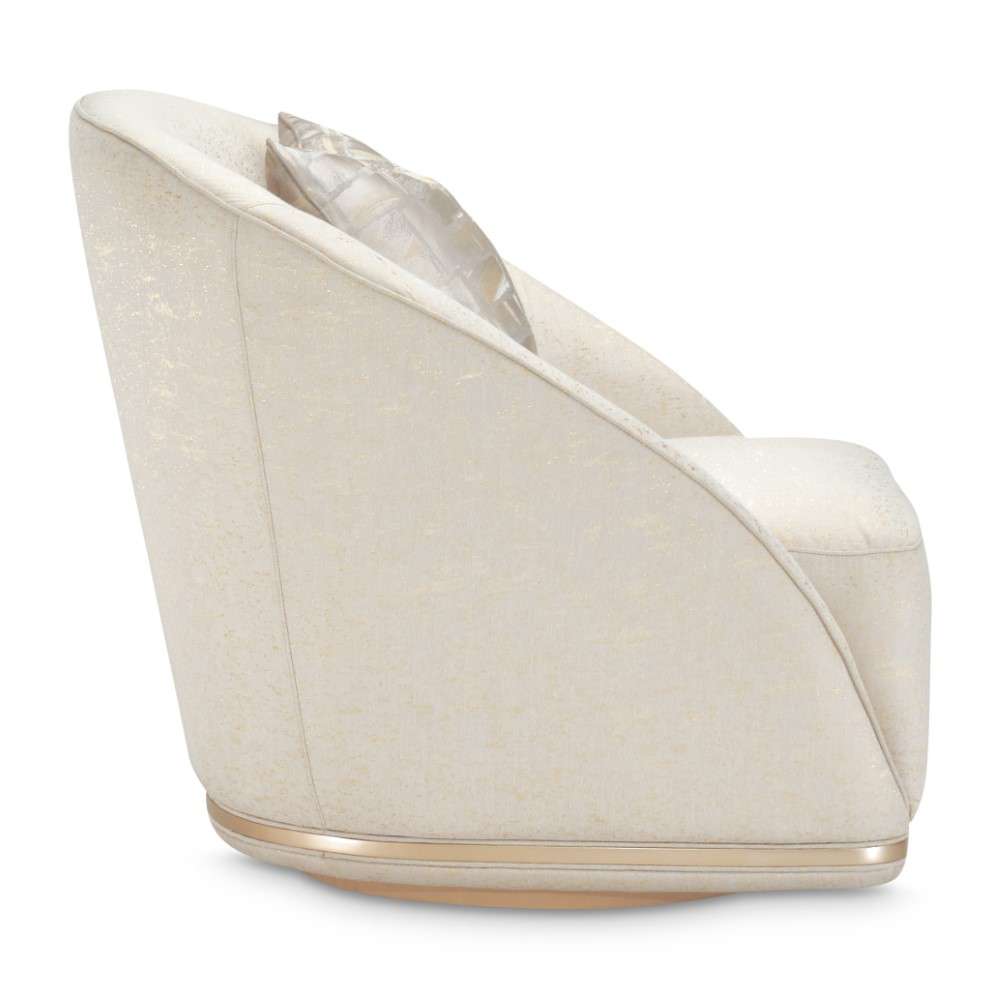 AICO by Michael Amini - La Rachelle Swivel Chair - Gold Rush/Champagne - 9034839-GDRSH-136 veiw 6