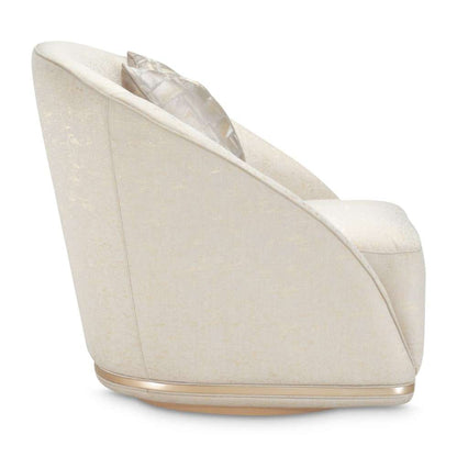 AICO by Michael Amini - La Rachelle Swivel Chair - Gold Rush/Champagne - 9034839-GDRSH-136 veiw 6