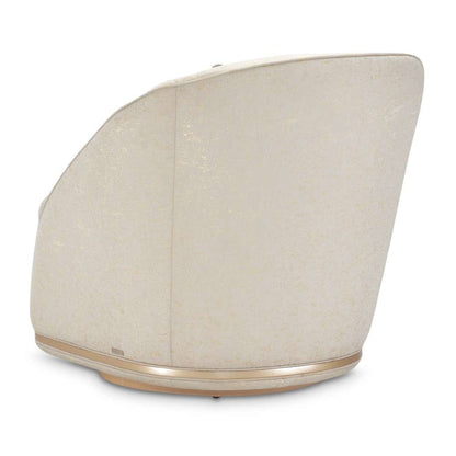 AICO by Michael Amini - La Rachelle Swivel Chair - Gold Rush/Champagne - 9034839-GDRSH-136 veiw 9