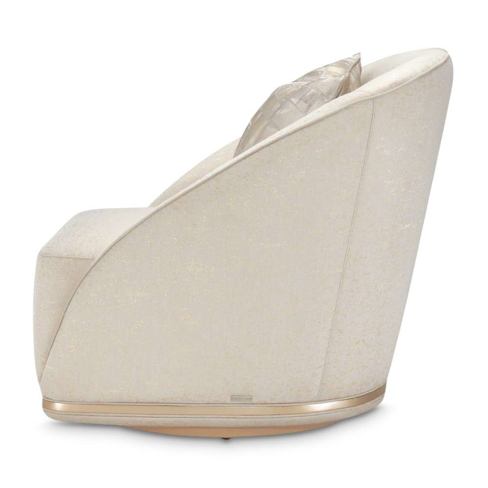 AICO by Michael Amini - La Rachelle Swivel Chair - Gold Rush/Champagne - 9034839-GDRSH-136 veiw 10