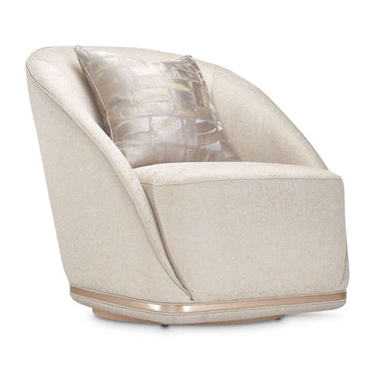 AICO by Michael Amini - La Rachelle Swivel Chair - Gold Rush/Champagne - 9034839-GDRSH-136 veiw 11