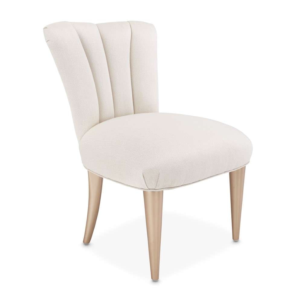 AICO by Michael Amini - La Rachelle Vanity Chair - Icicle/Champagne - 9034244-136 veiw 6