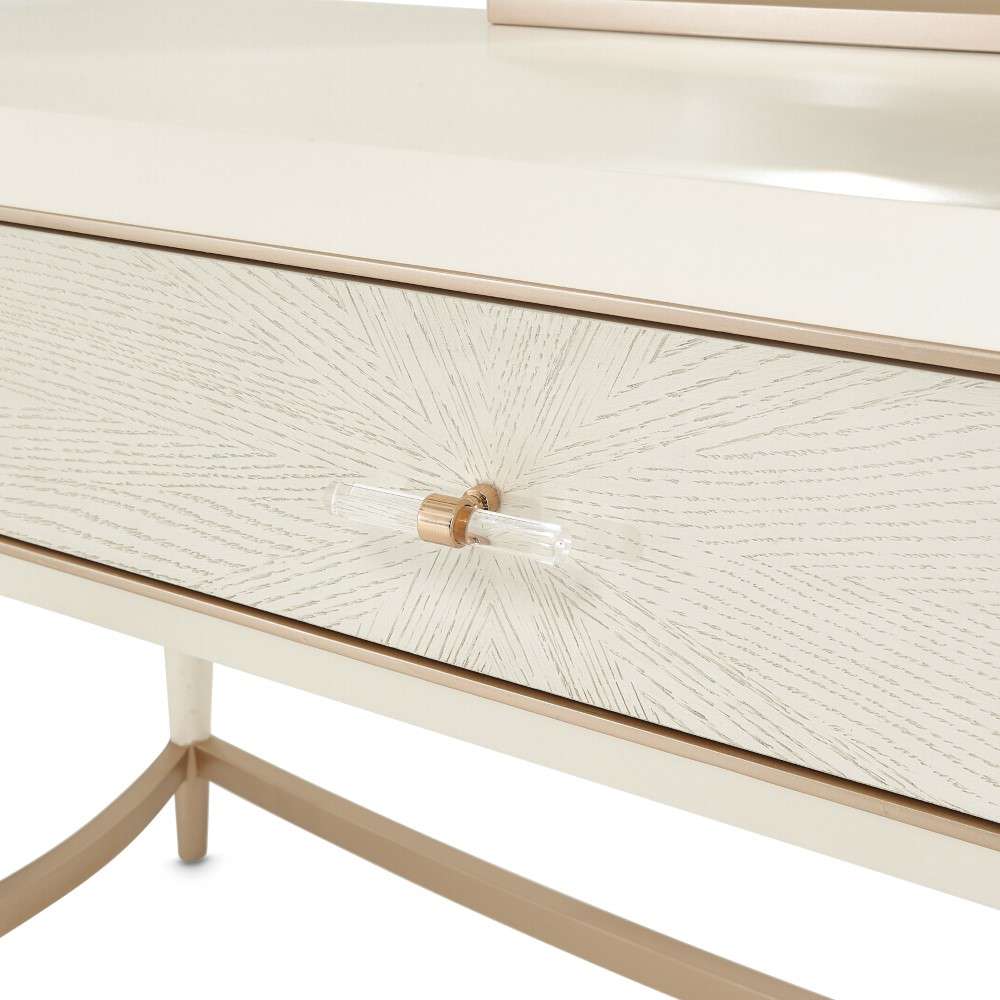 AICO by Michael Amini - La Rachelle Vanity Desk - Champagne - 9034058-136 veiw 4