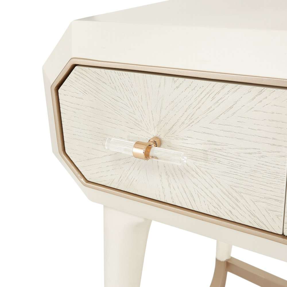 AICO by Michael Amini - La Rachelle Vanity Desk - Champagne - 9034058-136 veiw 5