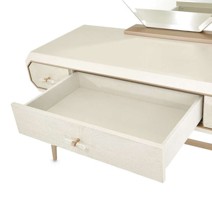 AICO by Michael Amini - La Rachelle Vanity Desk - Champagne - 9034058-136 veiw 6