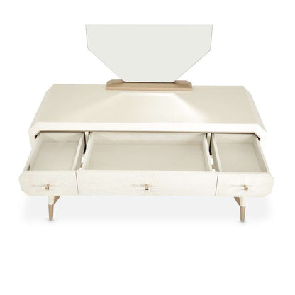 AICO by Michael Amini - La Rachelle Vanity Desk - Champagne - 9034058-136 veiw 7