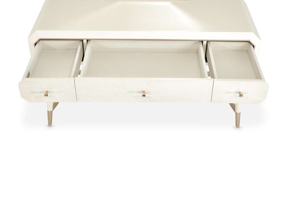 AICO by Michael Amini - La Rachelle Vanity Desk - Champagne - 9034058-136 veiw 9
