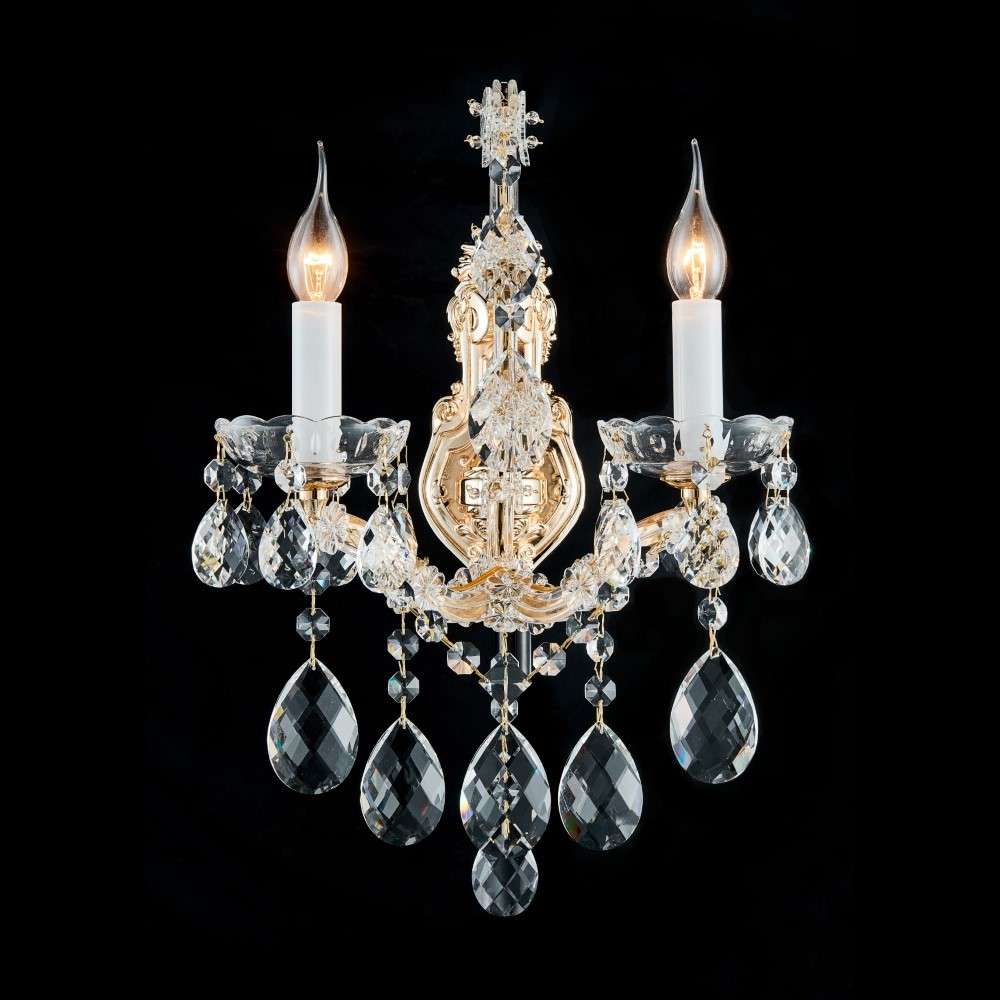 AICO by Michael Amini - La Scala - 2 Light Wall Sconce - LT-WL001-2CLR veiw 1