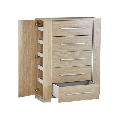 AICO by Michael Amini - Laguna Ridge - 5 Drawer Chest - Washed Oak - 9083070-129 veiw 3