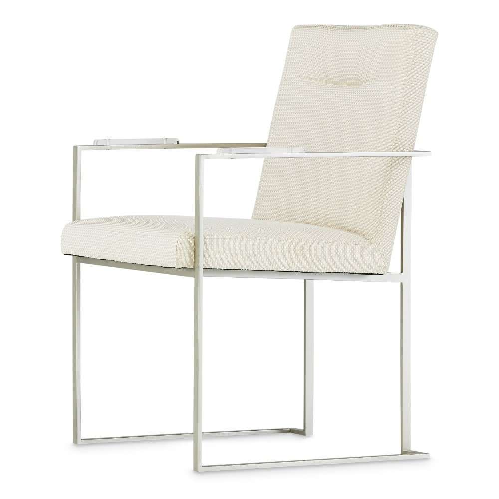 AICO by Michael Amini - Laguna Ridge - Arm Chair - Brushed Silver - 9083004-814 veiw 2