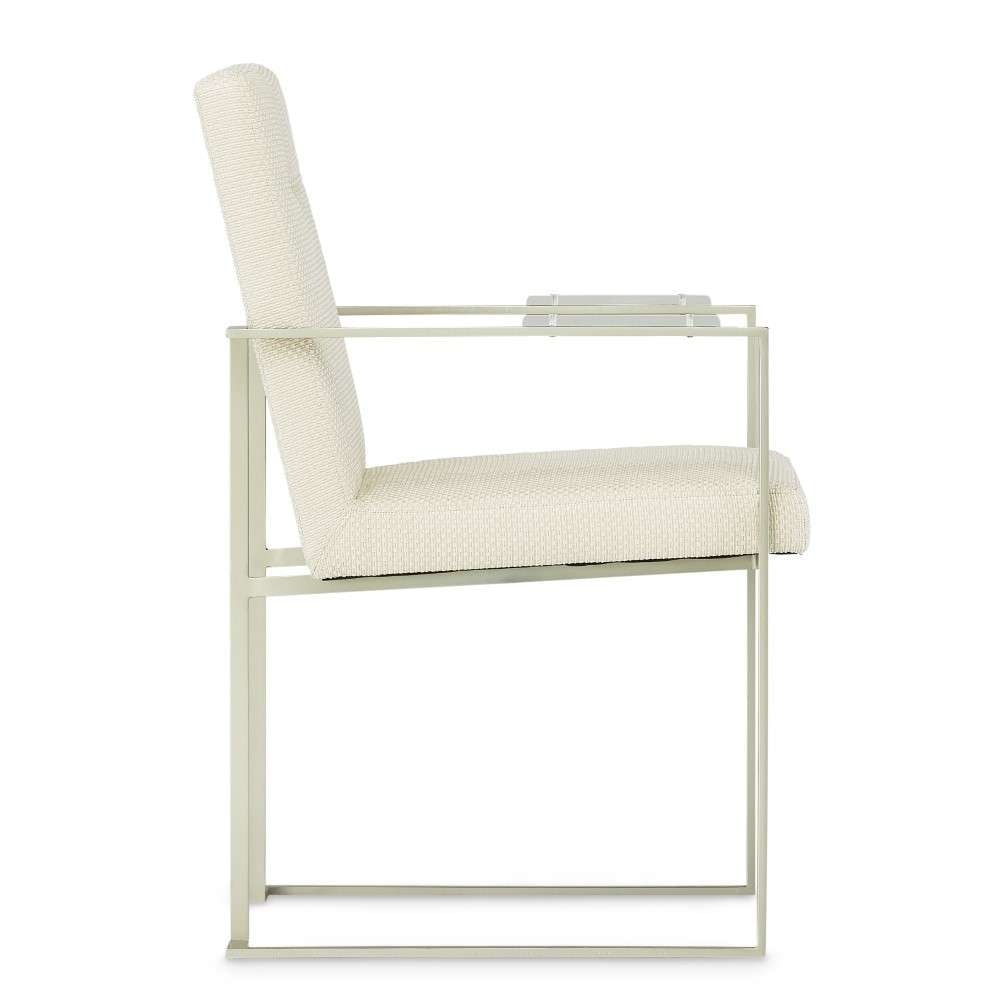 AICO by Michael Amini - Laguna Ridge - Arm Chair - Brushed Silver - 9083004-814 veiw 10