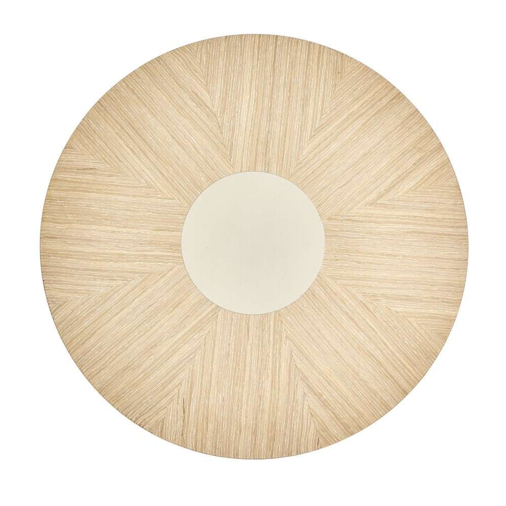 AICO by Michael Amini - Laguna Ridge - Round Chair Side Table - Washed Oak - 9083222-129 veiw 5