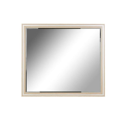 AICO by Michael Amini - Laguna Ridge - Wall Mirror - Washed Oak - 9083260-129 veiw 2