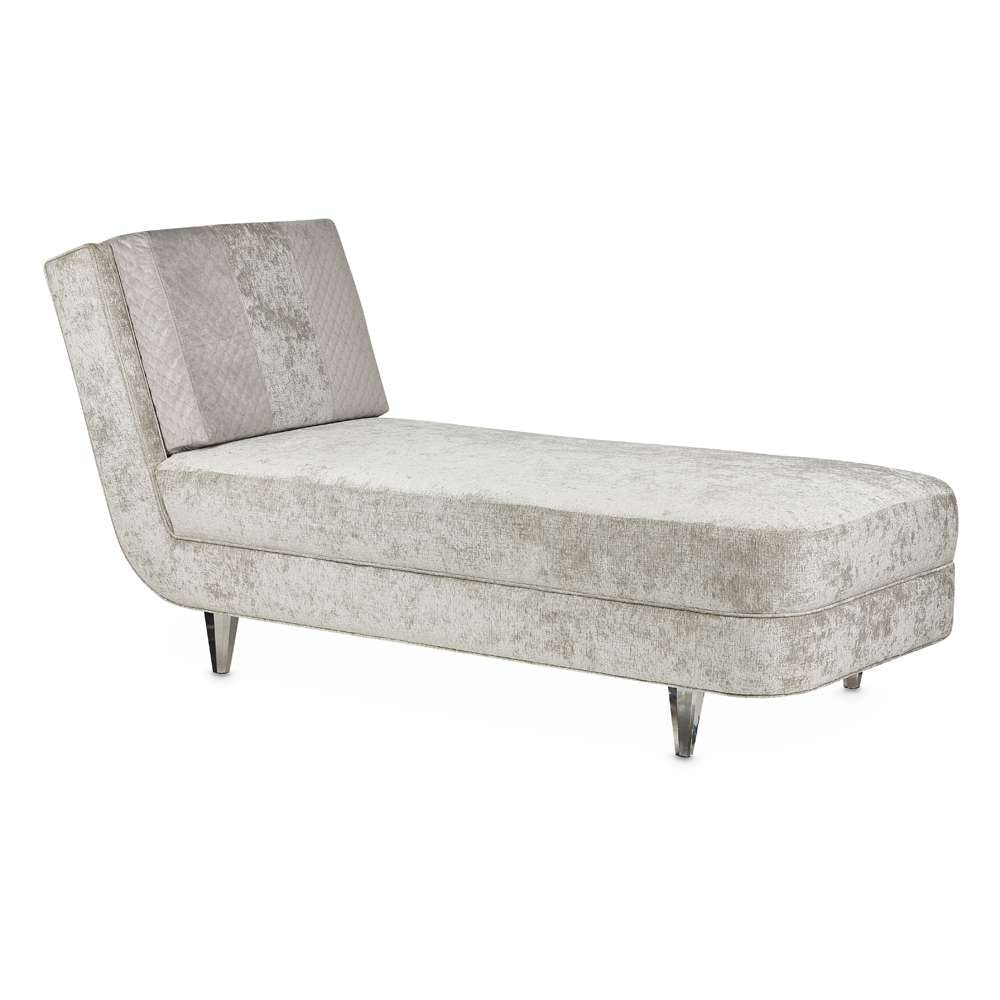 AICO by Michael Amini - Lanna Armless Chaise - Storm/Silver Mist - NLRU-LANA841-STM-823 veiw 4