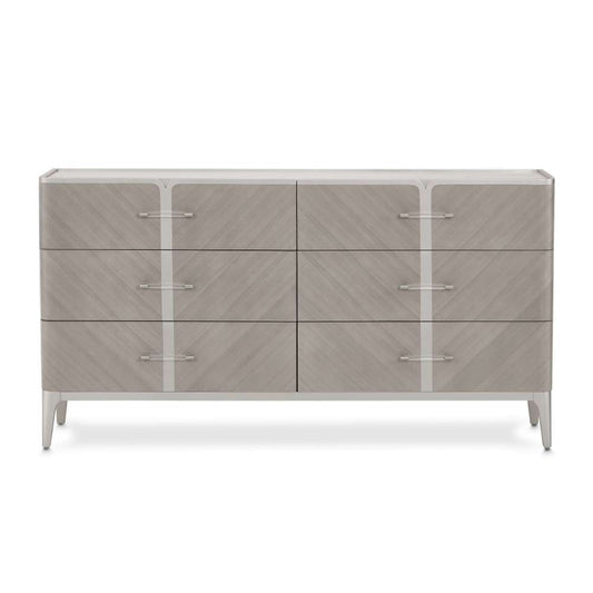 AICO by Michael Amini - Lanterna Dresser - Silver Mist - N9032050-823 veiw 2