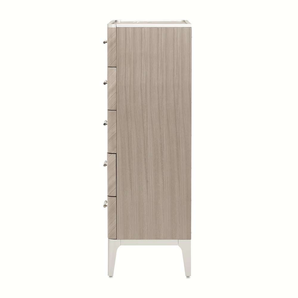 AICO by Michael Amini - Lanterna Highboy Chest - Silver Mist - 9032070-823 veiw 5