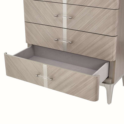 AICO by Michael Amini - Lanterna Highboy Chest - Silver Mist - 9032070-823 veiw 7
