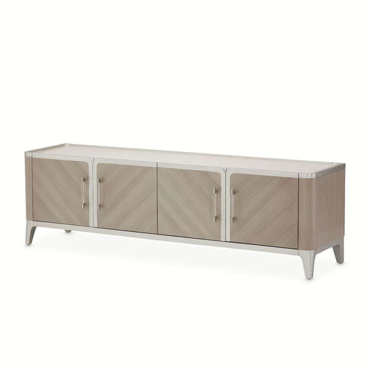 AICO by Michael Amini - Lanterna Media Cabinet - Silver Mist - 9032081-823 veiw 1