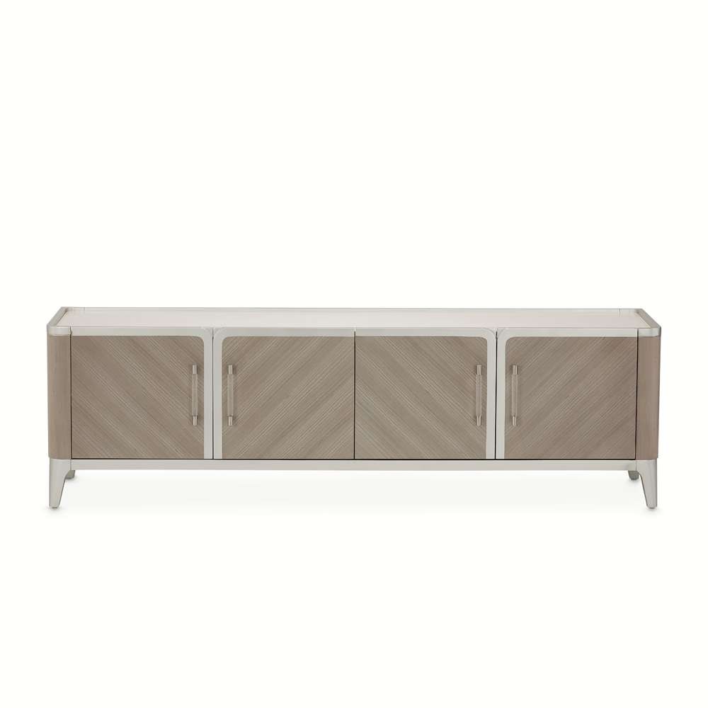 AICO by Michael Amini - Lanterna Media Cabinet - Silver Mist - 9032081-823 veiw 2