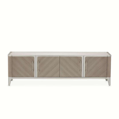 AICO by Michael Amini - Lanterna Media Cabinet - Silver Mist - 9032081-823 veiw 2