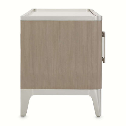 AICO by Michael Amini - Lanterna Media Cabinet - Silver Mist - 9032081-823 veiw 3
